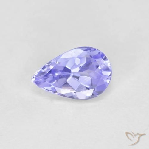 0.42ct Natural Light Blue Tanzanite, Pear Shape, VVS-VS