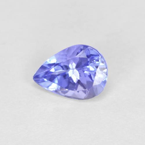 Intense Violet Blue Tanzanite Gem - 0.5ct Pear Facet (ID: 612674)