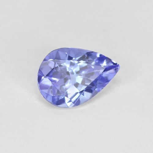 Intense Violet Blue Tanzanite Gem - 0.4ct Pear Facet (ID: 612675)