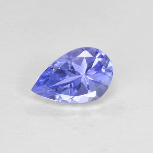 Violet Blue Tanzanite Gem - 0.5ct Pear Facet (ID: 613053)