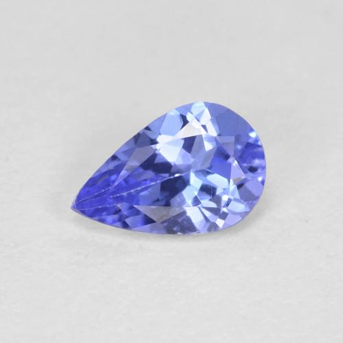 0.42 ct Blue Tanzanite Gemstone, Tanzanite Gem in Pear Facet Shape for Sale.