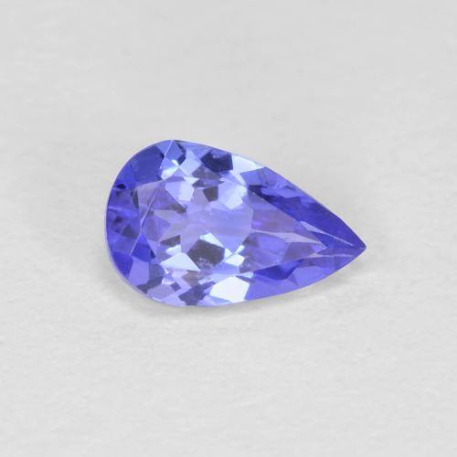 0.39 ct Blue Tanzanite Stone, Natural Tanzanite in Pear Facet Shape for Sale