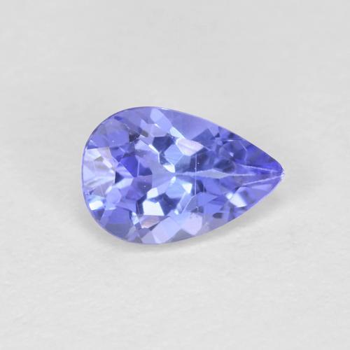 Intense Violet Blue Tanzanite Gem - 0.5ct Pear Facet (ID: 613063)
