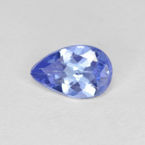 Blue Tanzanite Gem - 0.4ct Pear Facet (ID: 613458)