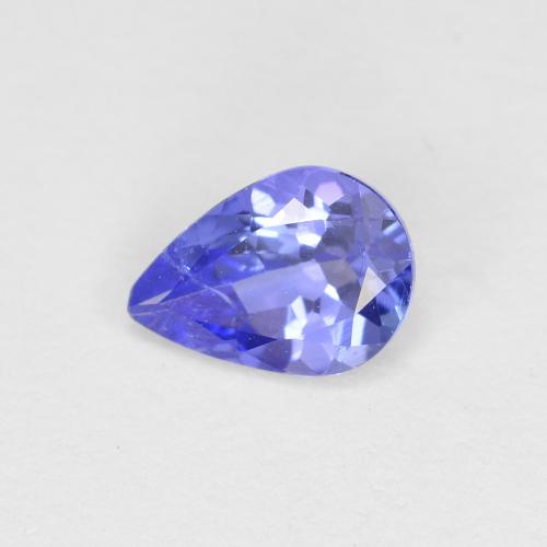 Medium Blue Tanzanite Gem - 0.5ct Pear Facet (ID: 613459)