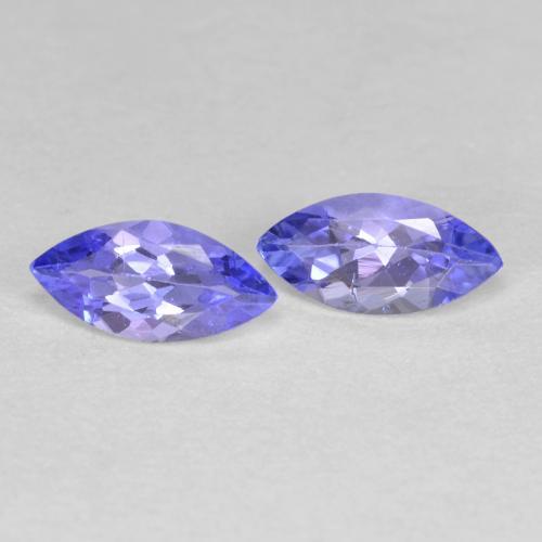 0.75 ctw Blue Tanzanite Stones, Natural Tanzanite in Marquise Facet Shape for Sale