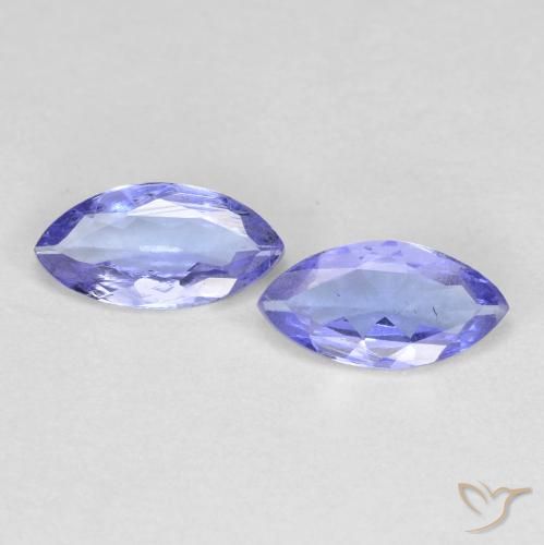 Intense Violet Blue Tanzanite Gem - 0.4ct Marquise Facet (ID: 617091)
