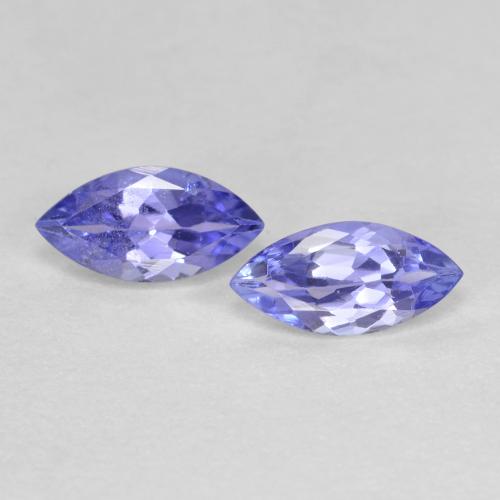 Intense Violet Blue Tanzanite Gem - 0.4ct Marquise Facet (ID: 617092)