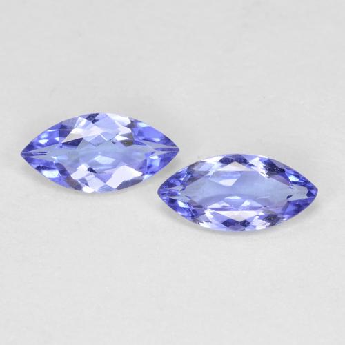 Intense Violet Blue Tanzanite Gem - 0.3ct Marquise Facet (ID: 617094)