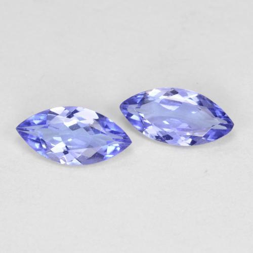 0.66 ctw Blue Tanzanite Stones, Natural Tanzanite in Marquise Facet Shape for Sale
