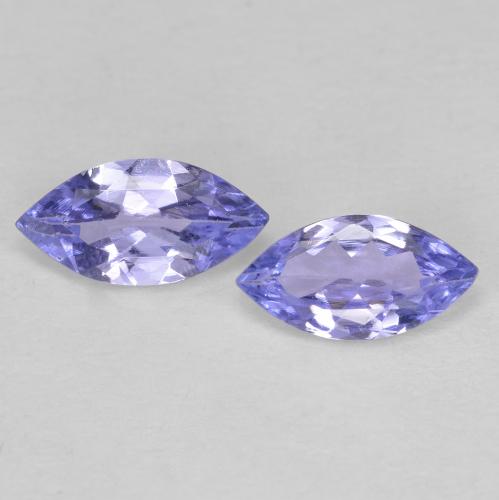 Intense Violet Blue Tanzanite Gem - 0.4ct Marquise Facet (ID: 617593)