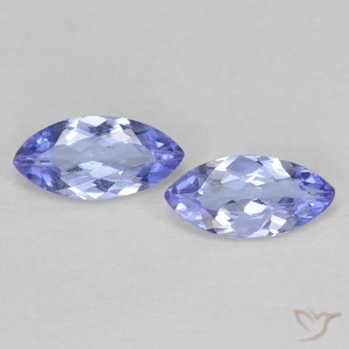 0.68 ct Blue Tanzanite, 7 x 3.5 mm Marquise Cut From Tanzania, Photo A
