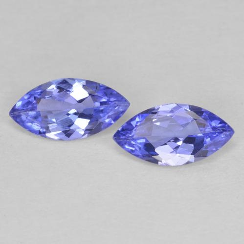 Intense Violet Blue Tanzanite Gem - 0.3ct Marquise Facet (ID: 617600)