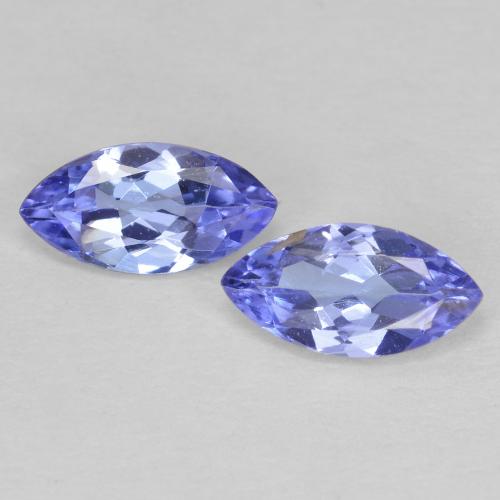 Intense Violet Blue Tanzanite Gem - 0.3ct Marquise Facet (ID: 617602)