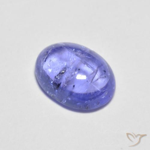 Intense Violet Blue Tanzanite Gem - 1.6ct Oval Cabochon (ID: 620799)
