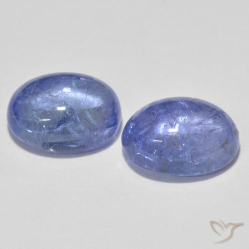Tanzanite Gemstones in 8 x 6 mm (calibrated) Size for Sale, Tanzanite Stones in Baby Blue Color