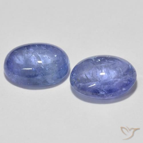 Tanzanite Gemstones in 8 x 6 mm (calibrated) Size for Sale, Tanzanite Stones in Light Violet Blue Color