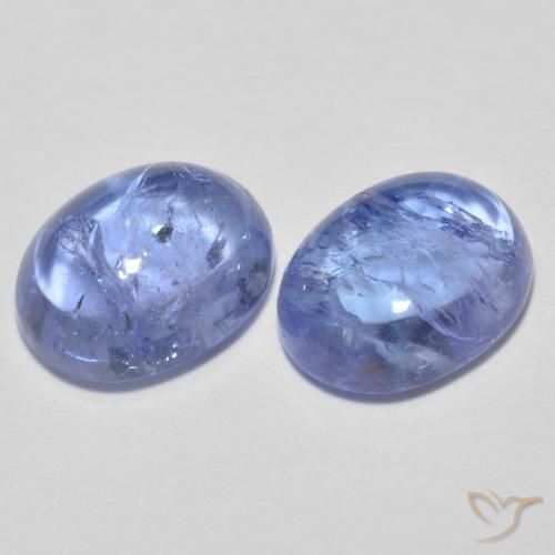 3.64ctw Natural Light Purplish Blue Tanzanite, Oval, Transparent