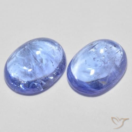 2.88ctw Natural Light Blue Tanzanite, Oval, Transparent