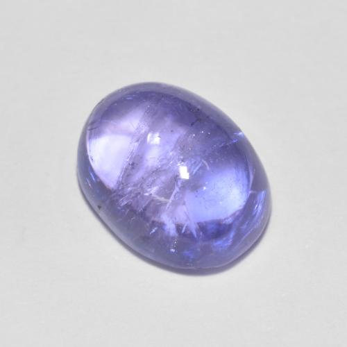 Intense Violet Blue Tanzanite Gem - 2ct Oval Cabochon (ID: 621182)