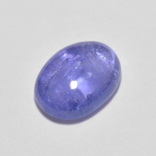 Intense Violet Blue Tanzanite Gem - 1.6ct Oval Cabochon (ID: 621185)