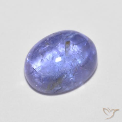 1.96 ct Blue Tanzanite Stone, Natural Tanzanite in Oval Cabochon Shape for Sale