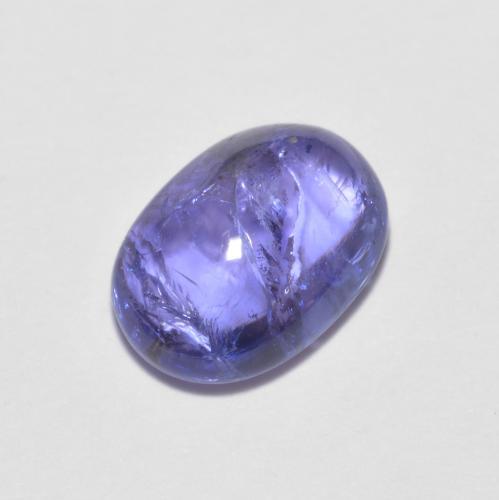Intense Violet Blue Tanzanite Gem - 1.6ct Oval Cabochon (ID: 621193)