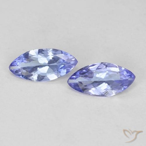 0.57 ct Blue Tanzanite, 7.1 x 3.4 mm Marquise Cut From Tanzania, Photo A