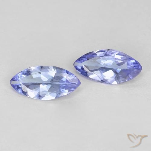 0.57 ctw Blue Tanzanite Stones, Natural Tanzanite in Marquise Facet Shape for Sale