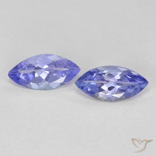 0.66 ct Blue Tanzanite, 7 x 3.4 mm Marquise Cut From Tanzania, Photo A