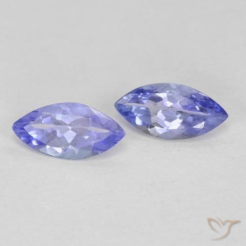 0.66 ctw Blue Tanzanite Stones, Natural Tanzanite in Marquise Facet Shape for Sale