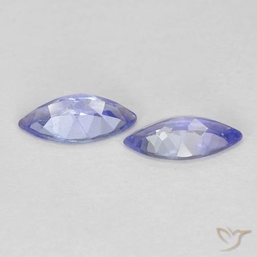 Tanzanite Gemstones in 7 x 3.5 mm (calibrated) Size for Sale, Tanzanite Stones in Intense Violet Blue Color
