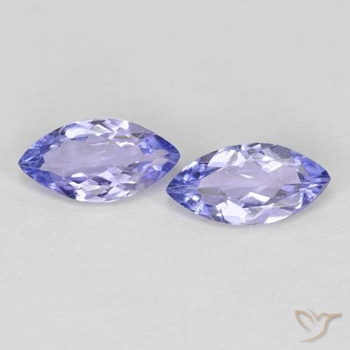 0.64 ct Violet Tanzanite, 7 x 3.5 mm Marquise Cut From Tanzania, Photo A