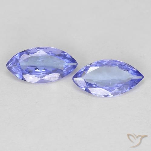 0.65 ctw Blue Tanzanite Stones, Natural Tanzanite in Marquise Facet Shape for Sale