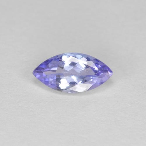 Tanzanite Bleu Marquise 7,1 x 3,6mm de Tanzanie, poids de 0,43 ct, pierre gemme naturelle Chauffé de pureté VS, 1 pièce Tanzanite marquise facet, couleur : Bleu violet intense, dureté de Mohs de 6.5 à 7 convient aux bijoux de tous les jours, pierre de sagesse, Débloque le chakra de la gorge, Photo A