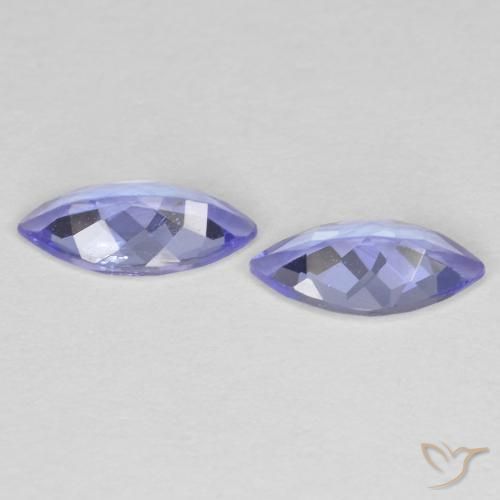 Tanzanite Gemstones in 7 x 3.5 mm (calibrated) Size for Sale, Tanzanite Stones in Intense Violet Blue Color