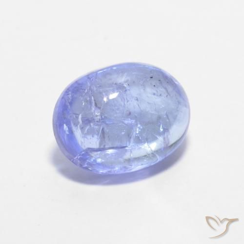 1.62 ct Blue Tanzanite Stone, Natural Tanzanite in Oval Cabochon Shape for Sale