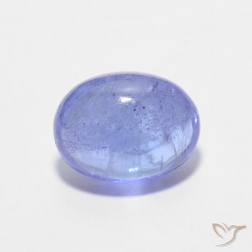 1.72ct Natural Intense Violet Blue Tanzanite, Oval, Transparent