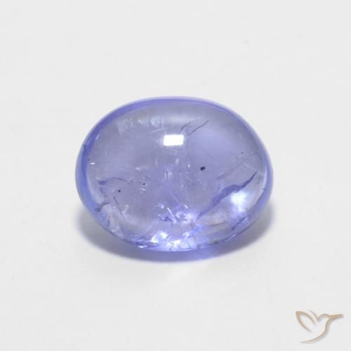 1.50ct Natural Intense Violet Blue Tanzanite, Oval, Transparent