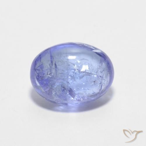 1.51ct Natural Intense Violet Blue Tanzanite, Oval, Transparent