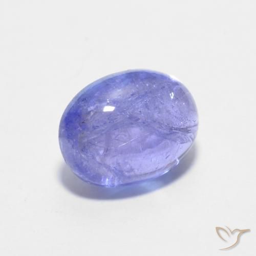 1.84 ct Violet Tanzanite Stone, Natural Tanzanite in Oval Cabochon Shape for Sale