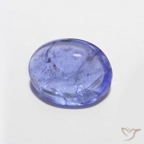 2.69 ct Blue Tanzanite Stone, Natural Tanzanite in Oval Cabochon Shape for Sale