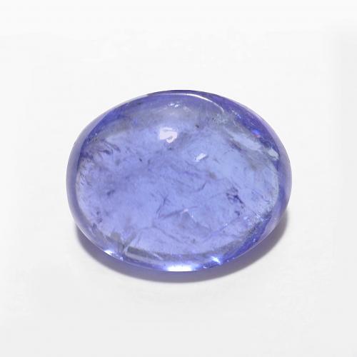 Tanzanite Bleu oval cabochon de Tanzanie, 10,3 x 8,3mm, poids de 3,81 ct, pierre gemme naturelle Chauffé de pureté Transparent, 1 pièce Tanzanite, couleur Bleu violet intense, dureté Mohs de 6.5 à 7 convient aux bijoux de tous les jours, pierre de sagesse, Débloque le chakra de la gorge, Photo A