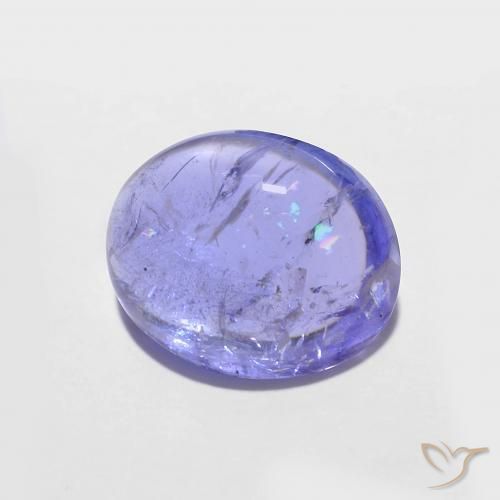 2.99 ct Blue Tanzanite Stone, Natural Tanzanite in Oval Cabochon Shape for Sale