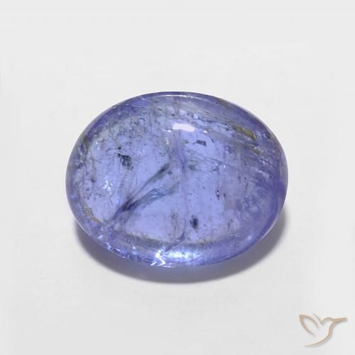 3.69ct Natural Intense Violet Blue Tanzanite, Oval, Transparent