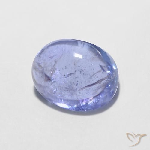 1.86ct Natural Intense Violet Blue Tanzanite, Oval, Transparent