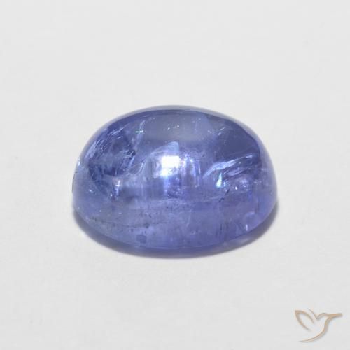 Tanzanite Gemstone in 7.9 x 6.3 mm Size for Sale, Tanzanite Stone in Intense Violet Blue Color