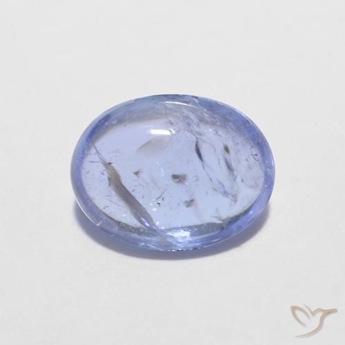 1.37ct Natural Intense Violet Blue Tanzanite, Oval, Transparent