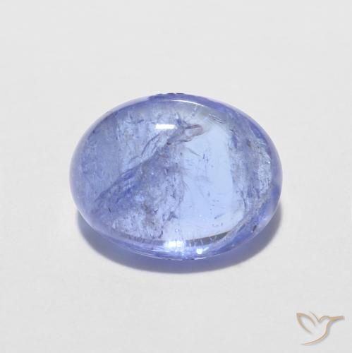 1.64ct Natural Intense Violet Blue Tanzanite, Oval, Transparent