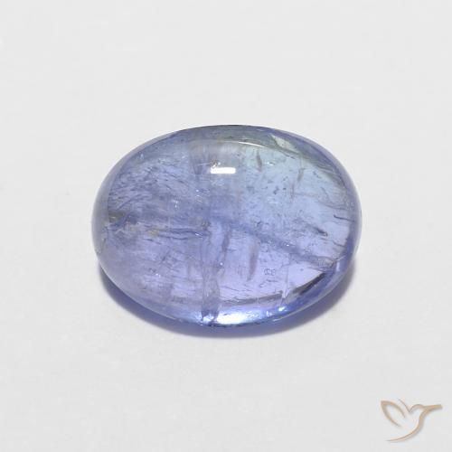 1.7 ct Blue Tanzanite, 8 x 6 mm Oval Cut From Tanzania, Photo A